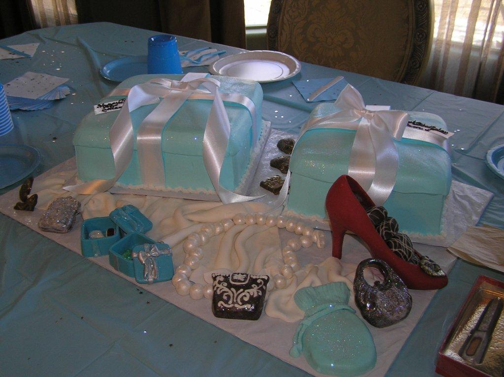 Tiffany Packages With Chocolate Art